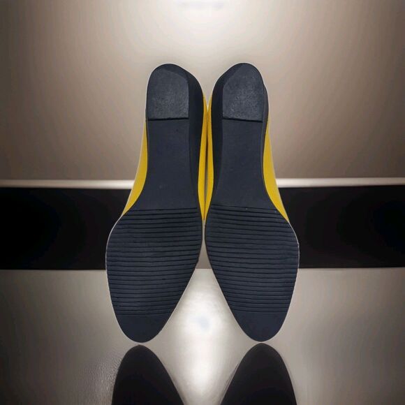 Salvatore Ferragamo Yellow  Patent Wedge  Loafers Size 9 - Picture 7 of 7